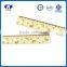 2016 New style wood 15cm ruler with 4c paper for school kids