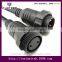 M36 5pin waterproof female and male black cable connector