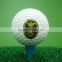 two piece practice golf ball with logo in bluk