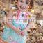 EO friendly baby girls ruffle tutu dress kids cotton solid color clothes