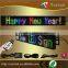 programmble moving led sign, P6-16x128dot RGB full color two/double line led sign with wireless SMS and PC USB control