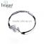 New design Korean wax cord silver alloy simple bracelet Valentine gift wholesale