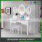 High Quality White Wood Dressing Table