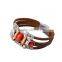 Popular Women Fashion Jewelry Leather Bracelet, Chinese Anchor Bracelet