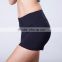 High quality four way stretch women plain gym wear seamless middle waistband yoga shorts