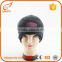 Applique decorate thick knit beanie polyester hats knit beanie