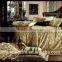 Made in China luxury silk duvet cover set camel jaquard bedding set