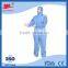 Nonwoven Fabric FDA CE ISO Cetificate Industrial PP SMS OEM Design Blue White Breath Film Disposable Protection Coverall