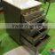 Stainless steel dental cabinet with drawers, medical trolley