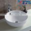bathroom ceramic art basin sanitary ware round shape single hole white clear hot sale wc art basin YB001