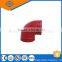 Grooved tee red painted ductile iron pipe fitting