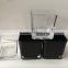 square glass votives black glass jar for candle/wax