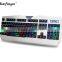 USB White Rainbow LED Illuminated Backlit Gaming Keyboard