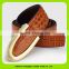 Popular Male Crocodile Pattern Genuine Leather Belt with U Buckle 16268