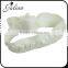 White Stretchy Kont Elastic Headband,Cute Baby Ribbon Hair Tie Elastic Hair Band,Girls Fabric Elastic Headband FHEHA0239