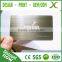 304 Stainless Steel metal membership card/ business card metal cut/ Brush Golden Metal card