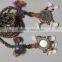 Indian Vintage Handmade Embroidered Waist Belt tassels Tribal Kutch Waist Band Banjara Ethnic Pom Pom Belts