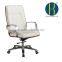 Swivel Wood Office Chairs With Castors,high Back Wood Office Chairs With Casters,white pu Wood Office Chairs With Castors