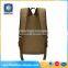 Casual khaki big capacity men canvas backpacks for wholesale