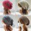 Colorful Slouch Solid Color Crochet Beanies Knitted Hat for Lovely Girls
