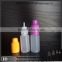 10ml small size HDPE/LDPE e juice long thin tip plastic bottle with child tamper proof cap