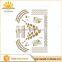 wholsale temporary metallic gold foil flash body sticker tattoos