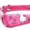 2 Zippered Pencil Case Cosmetic Bag -Pink