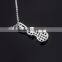 Moonlon jewelry 925 silver charms red tourmaline pendant