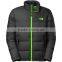 High quality foldable softshell leather down jacket