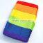 China Suppliers Colorful Rainbow Design Security Baby Luxury Change Mat Cover