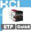 ISO RJ45 8P8C UTP 180Degree Cat 6A Keystone Jack