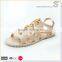 Fashion black lace-up ghillie jelly sandal shoe