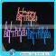 wholesale acrylic birthday cake topper,plexiglass monogram cake topper for birthday
