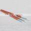 Wholesale 12pcs per Set Short Red Wood Handle White Nylon Hair Round Acrylic Artist Paint Brush Pen Set for Art Painting