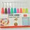 9pc Crochet Hook Set - Aluminum Hooks with Color Coded, Non-Slip Handles