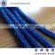 Braided blue barrier rope, rope stanchion, stanchions and ropes