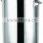 stainless steel storage tank with handle