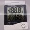 HQ Hot Digital LCD Temperature Hygrometer Thermometer Humidity Meter Clock Alarm