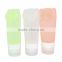 foldable silicone bottle for skin crae products filling MP4411