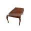 Luxurious French Classic Dining Table With Upholstery Dining Chairs And Side Board With Mirror(MOQ=1 SET)