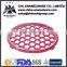 Non toxic multifunctional enamel coated cast iron trivet