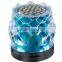 New arrival crystal lotus transparent colorful light speaker USB mini speaker creative speaker with radio function