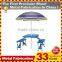 Portable Folding Table Tops Picnic Camping Outdoor Plastic Aluminum Sheet Dining 4 Chairs/Benches