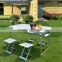 Portable MDF Aluminum Folding Table and Chair for outdoor use