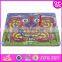 2016 Wholesale intelligent kids toy wooden ball maze game W11H009