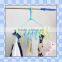 customized 2015 new product wholesale high quality new design plastic hanger for cloth/OEM personalized hanger