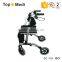China suppliers TOPMEDI Rehabilitation Therapy Supplies lightweight 4 wheel folding rollator walker