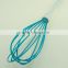 13038 silicone kitchenware egg whisk with abs handle