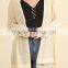 womens apparel 2017 Long Sleeve Lace Crochet Hem CARDIGAN