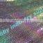 Garment Accessories 3mm Iridescent Color Aluminum Sequin Mesh Cloth